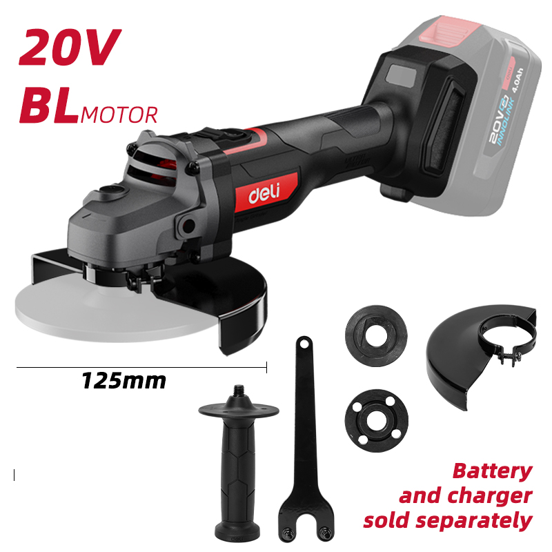 Լիթիում-իոնային անկյունային հղկող մեքենա 20 Վոլտ