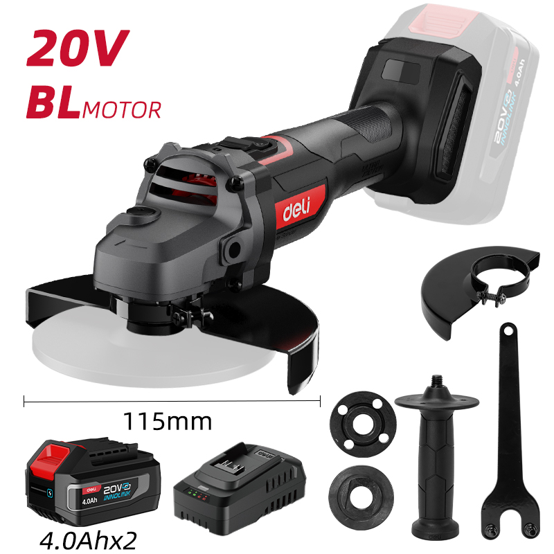 Լիթիում-իոնային անկյունային հղկող մեքենա 20 Վոլտ