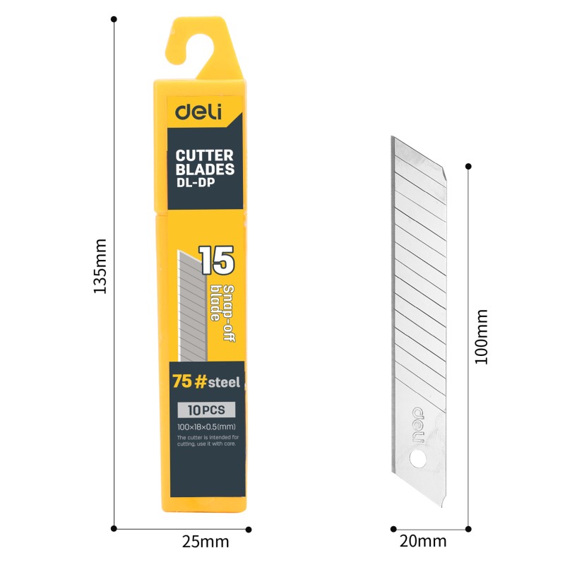 Knife blades set 18 mm