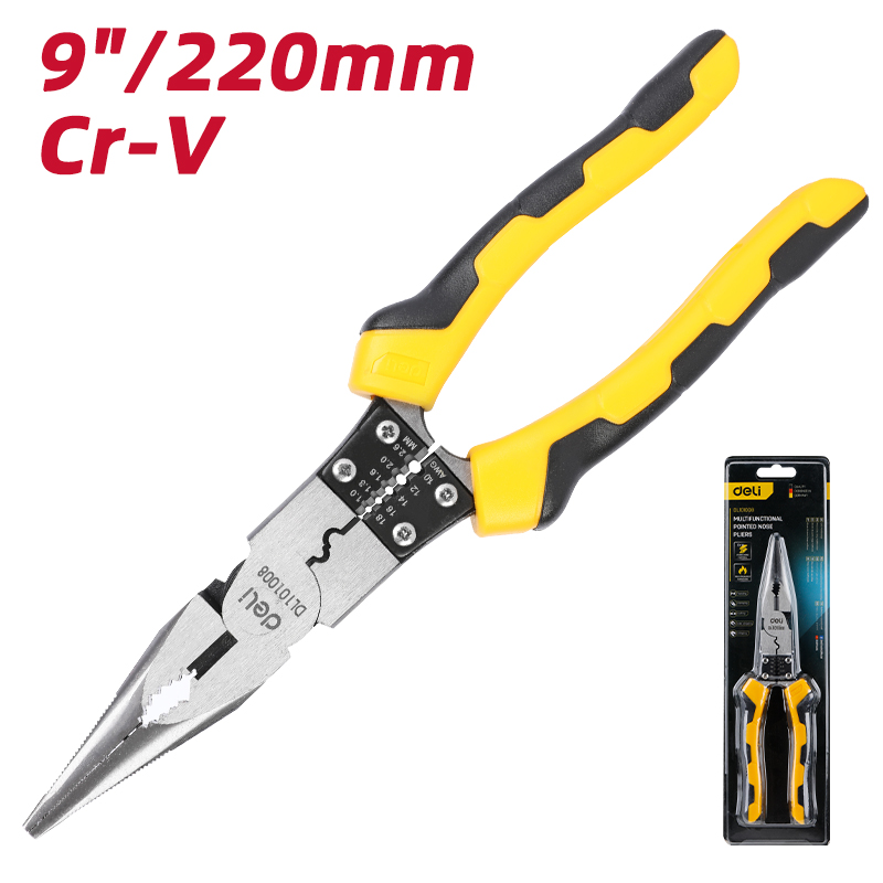 Երկարաշուրթ տափակաբերան աքցան  220մմ